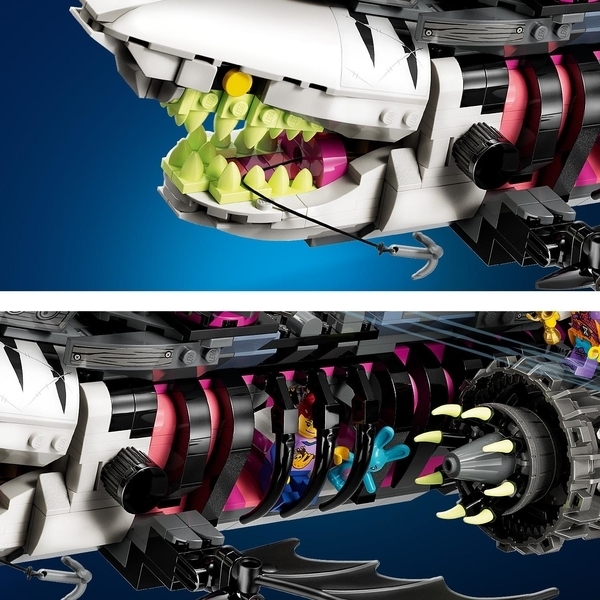 Конструктор LEGO DREAMZzz Страхітливий корабель "Акула", 1389 деталей (71469) - Pampik - 7