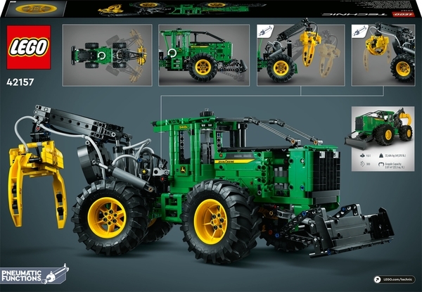 Конструктор LEGO Technic Трелювальний трактор "John Deere" 948L-II, 1492 деталі (42157) - Pampik - 10