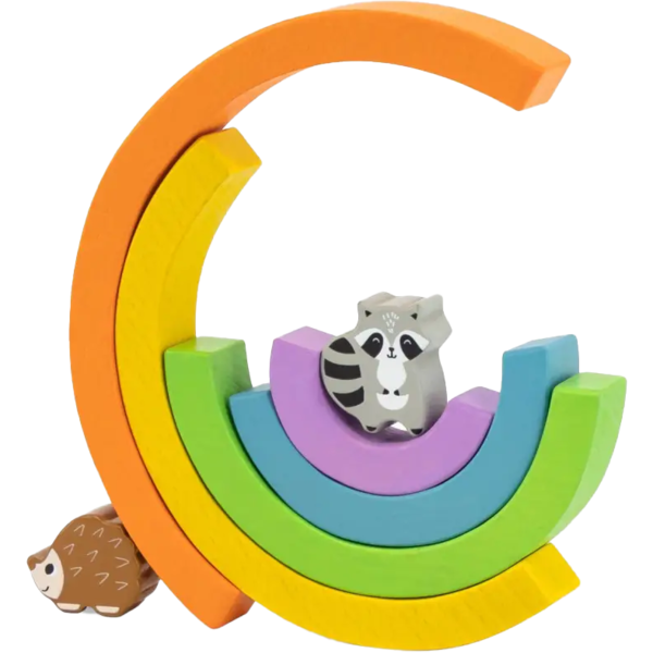 Деревянная игра-балансир Viga Toys Радуга (44590) - Pampik