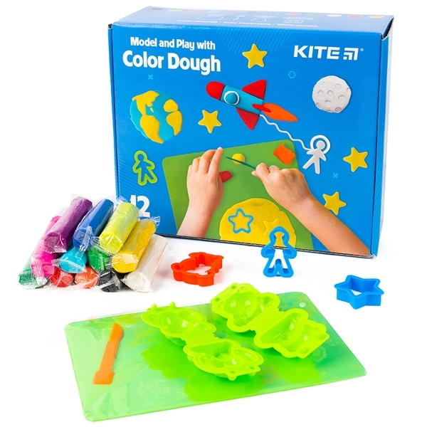 Набор для творчества Kite Лепи и развивайся, 12 цветов (K21-325-02) - Pampik