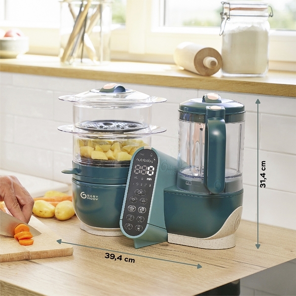 Блендер-пароварка Babymoov Nutribaby+ Opal Green, зелений - Pampik - 7
