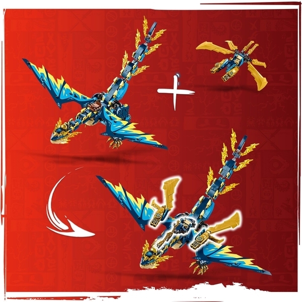 Конструктор LEGO NINJAGO Дракон стихій проти робота Володарки, 1038 деталей (71796) - Pampik - 7