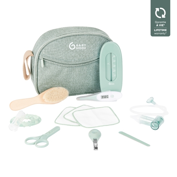 Набір для догляду за дитиною в органайзері Babymoov, зелений - Pampik - 2