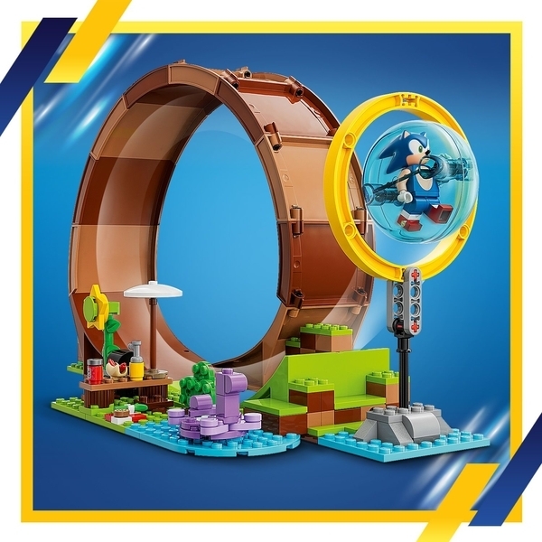 Конструктор LEGO Sonic the Hedgehog Змагання петлі Соніка на зеленому пагорбі, 802 деталі (76994) - Pampik - 7