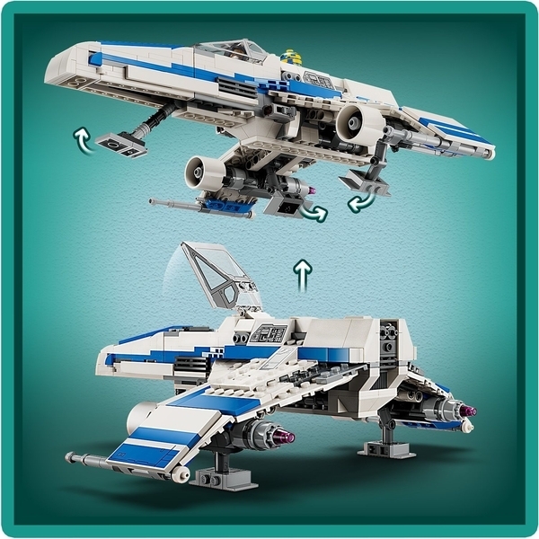 Конструктор LEGO Star Wars™ Винищувач Нової Республіки "E-Wing" проти Зоряного винищувача Шин Хаті, 1056 деталей (75364) - Pampik - 7