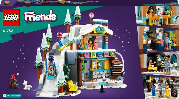 Конструктор LEGO Friends Праздничная горнолыжная трасса и кафе, 980 деталей (41756) - Pampik - 9