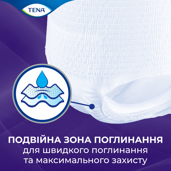 Труси-підгузки для дорослих Tena Pants Plus Night Extra Large, 10 шт - Pampik - 4