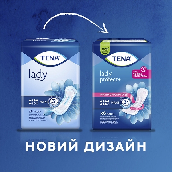 Урологічні прокладки Tena Lady Protect Maxi, 6 шт. - Pampik - 3