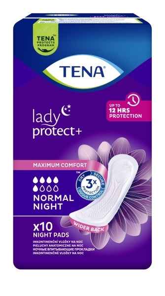 Нічні урологічні прокладки Tena Lady Protect Normal Night, 10 шт. - Pampik - 2
