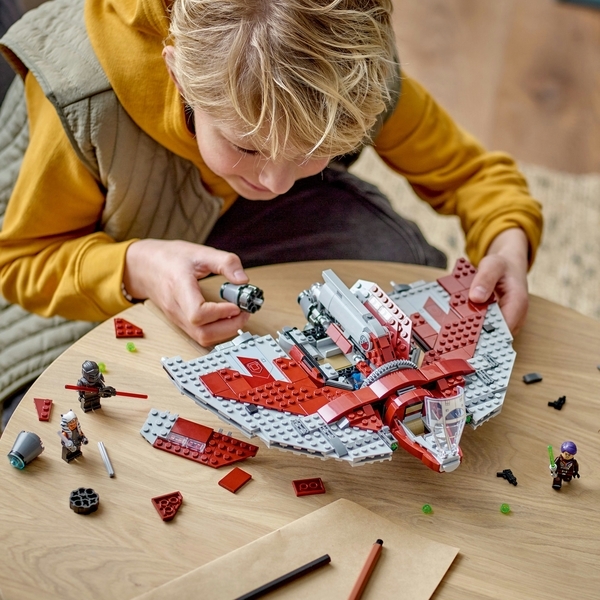 Конструктор LEGO Star Wars Шатл джедаев T-6 Асоки Тано, 601 деталь (75362) - Pampik - 4