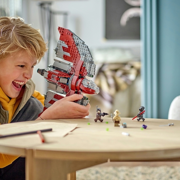 Конструктор LEGO Star Wars Шатл джедаев T-6 Асоки Тано, 601 деталь (75362) - Pampik - 3