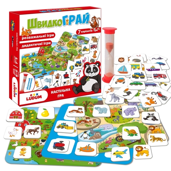 Игра настольная Ludum "ШвидкоГрай" (LD1049-57) - Pampik - 2