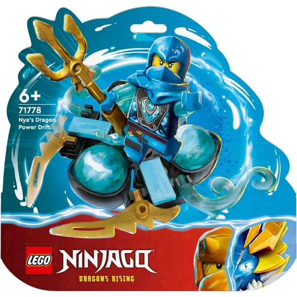 Конструктор LEGO NINJAGO Суперсила дракона Нії дрейф спін-джитсу, 57 деталей (71778) - Pampik