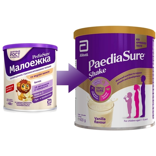 Суха молочна суміш PaediaSure Shake Ваніль, 400 г - Pampik - 4