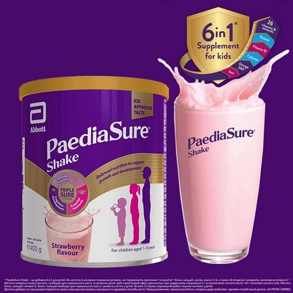 Суха молочна суміш Paediasure Shake Полуниця, 400 г - Pampik - 4