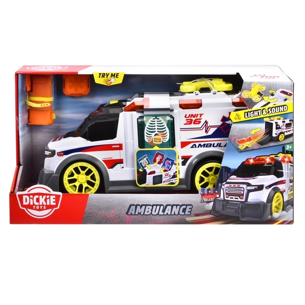 Функциональный автомобиль Dickie Toys Скорая помощь, с аксессуарами, со звуком и светом, 41 см (3307003) - Pampik - 14