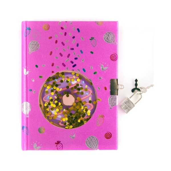 Блокнот на замочке с окошком Malevaro Пончик (W362220-S) - Pampik