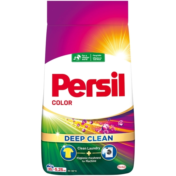 Пральний порошок Persil Color Deep Clean, 5,25 кг - Pampik