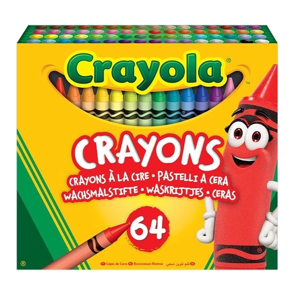 Набір воскової крейди Crayola Crayons, 64 шт. (52-6448) - Pampik - 2