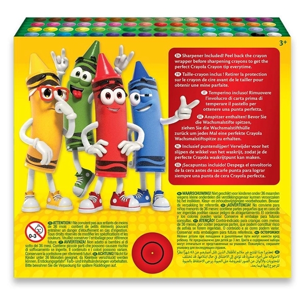 Набір воскової крейди Crayola Crayons, 64 шт. (52-6448) - Pampik - 4