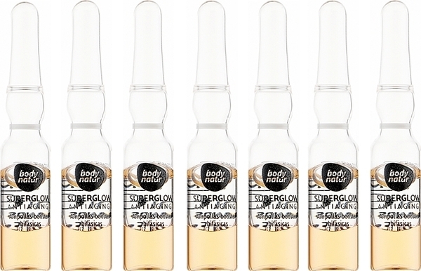 Двухфазные ампулы для лица Body Natur Superglow Antiaging Biphasic Booster Ampoules, 1,3 мл, 7 шт. - Pampik - 2