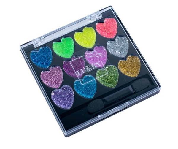 Крем-тени для век Lukky с блестками, с аппликатором детские в наборе - Pampik - 2