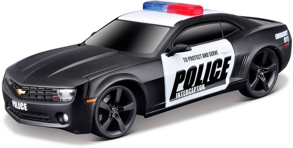 Автомодель Maisto Chevrolet Camaro SS RS Police зі світлом та звуками (81236 black) - Pampik - 2