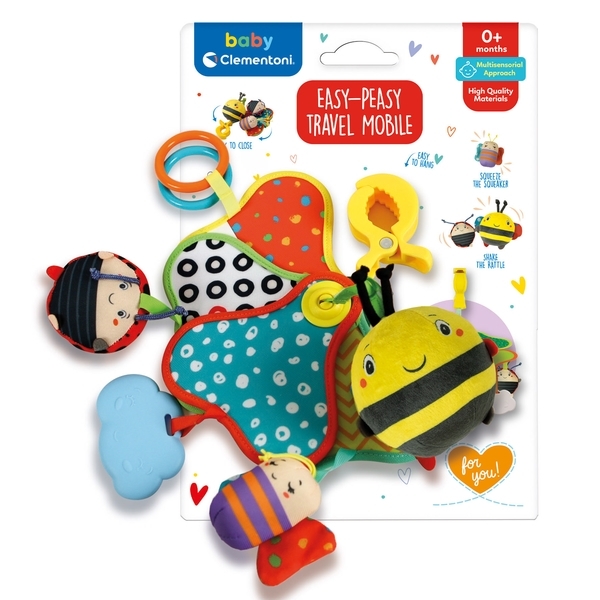 Игрушка-подвеска на коляску Clementoni "Пчелка" (17790) - Pampik - 8