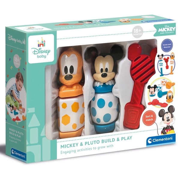 Розвиваюча іграшка Clementoni Конструктор Міккі (17814) - Pampik - 4