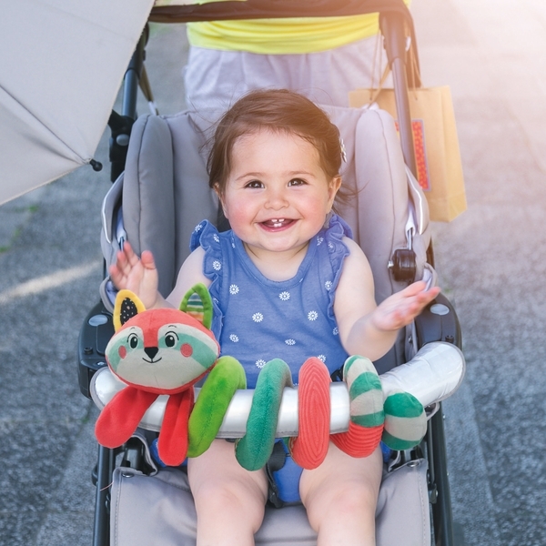 М'яка іграшка-підвіска на коляску Clementoni "Щасливі звірята" (17799) - Pampik - 3