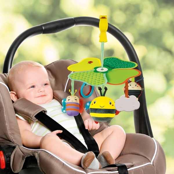 Игрушка-подвеска на коляску Clementoni "Пчелка" (17790) - Pampik - 7
