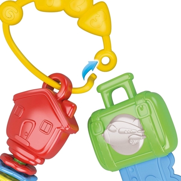 Игрушка-погремушка Baby Clementoni Multi-activity Keys (17460) - Pampik - 4