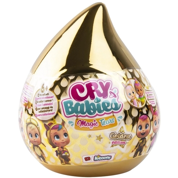 Ігровий набір із лялькою IMC Toys Cry Babies Magic Tears Golden Edition (93348) - Pampik