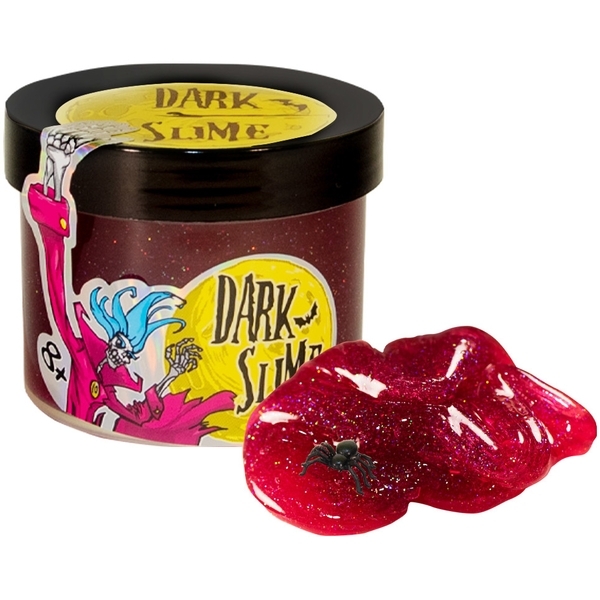 Слайм Strateg Dark slime с декором, 100 г, фиолетовый (71829) - Pampik