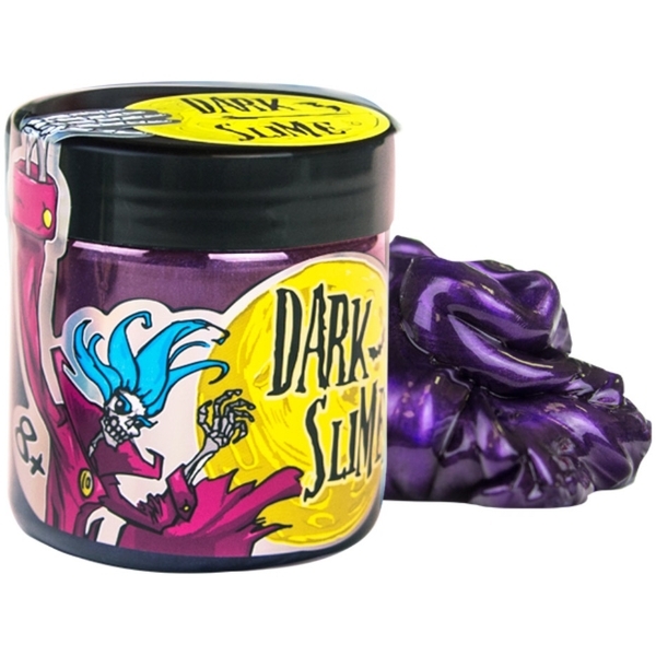 Слайм Strateg Dark slime перламутровий, 150 г, синій (71832) - Pampik