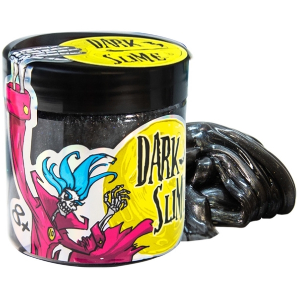 Слайм Strateg Dark slime перламутровий, 150 г, сріблястий (71832) - Pampik