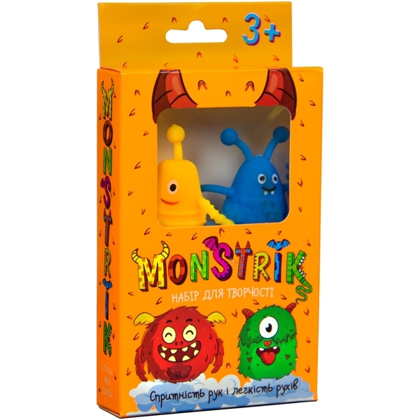 Набір для творчості Strateg Monstrik, в оранжевій коробці (71823) - Pampik