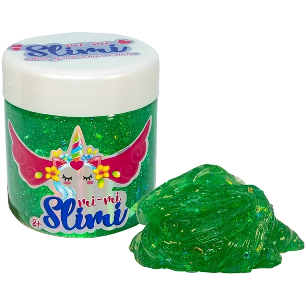 Слайм Strateg Mi-mi Slimi з фольгою, 150 г, зелений (71817) - Pampik