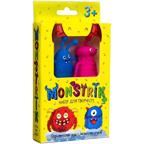 Набор для творчества Strateg Monstrik, укр., в желтой коробке (71823) - Pampik