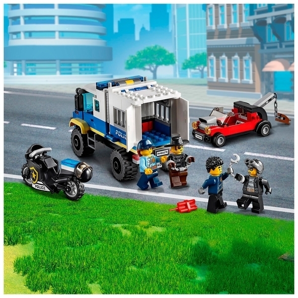 Подарунок. Конструктор LEGO City Police Транспорт для перевезення злочинців, 244 дет (60276) - Pampik - 6