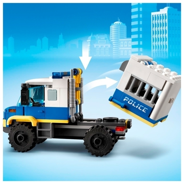 Подарунок. Конструктор LEGO City Police Транспорт для перевезення злочинців, 244 дет (60276) - Pampik - 12