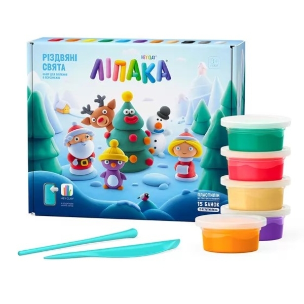 Меганабір пластиліну Липака Різдвяні свята (99001-UA01) - Pampik - 3