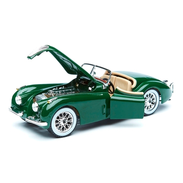Автомодель Bburago Jaguar Xk 120 (1951), 1:24, зелёный - Pampik - 4