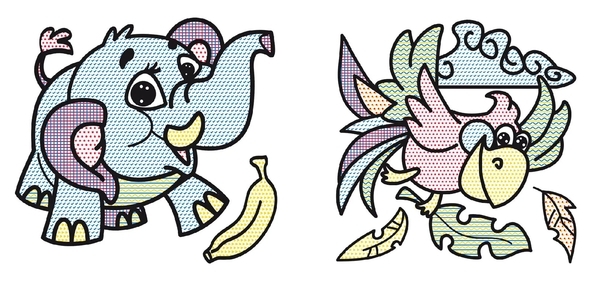 Водяні розмальовки. Слоненя (F00013988) - Pampik - 2