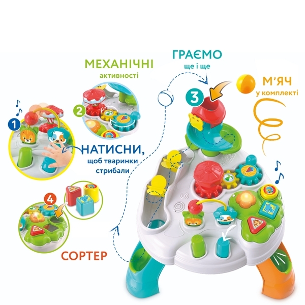 Дитячий ігровий стіл Clementoni Парк розваг (17300) - Pampik - 2