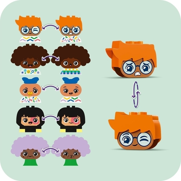 Конструктор LEGO DUPLO Конструктор людей с сильными эмоциями, 71 деталь (10423) - Pampik - 4