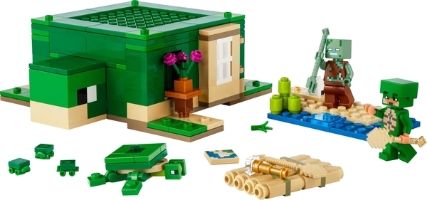 Конструктор LEGO Minecraft Пляжний будинок у формі черепах, 234 деталі (21254) - Pampik - 2