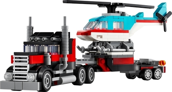 Конструктор LEGO Creator Бортова вантажівка з вертольотом, 270 деталей (31146) - Pampik - 3