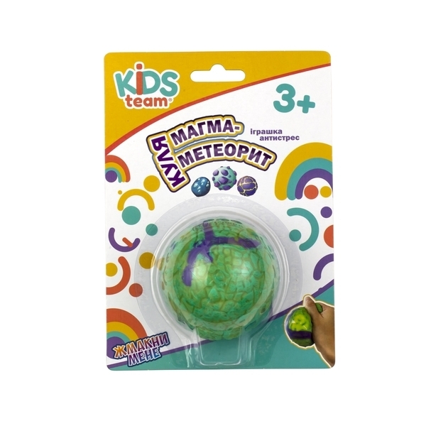 Іграшка-антистрес Kids Team Куля магма-метеорит, зелено-фіолетовий (CKS-10693) - Pampik - 2