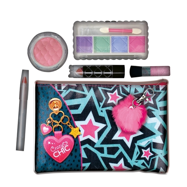 Набор детской косметики Clementoni Make Up Pochette Crazy Chic (18697) - Pampik